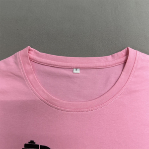 เสื้อยืดคอกว้าง แขนสั้น ผ้าฝ้ายถัก 100% สำหรับฤดูร้อน น้ำหนัก 180 กรัม ยับยาก ใส่สบาย ทรงหลวม ระบายอากาศได้ดี เป็นมิตรต่อสิ่งแวดล้อม - Product Image 3
