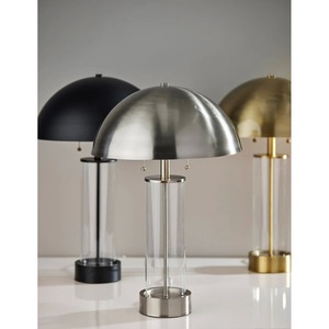 High Quality Brass <b>Table</b> <b>Lamp</b> with Heavy Round <b>Base</b>, Elegant Nightstand Lighting - Product Image 4