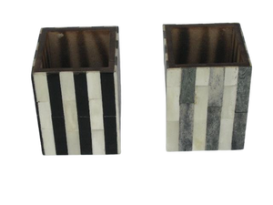 High Quality Art Deco Desktop Pen Holder Bone Inlay <b>Square</b> Pattern <b>Adjustable</b> Multi-piece Package Office Supplies Calendars - Product Image 4