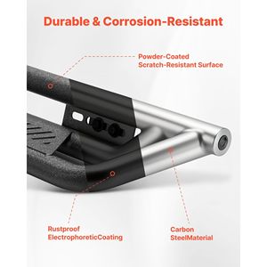 Pedane Laterali Nere da 6 Pollici Compatibili con Ford F150 SuperCrew Cab 2015-2025 (Modelli 2017-2025) - Product Image 3