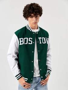 แจ็คเก็ตเบสบอลชายคุณภาพสูงแบบ Varsity แขนหนัง ราคาถูก แจ็คเก็ต Varsity สำหรับผู้ชายแบบมืออาชีพ - Product Image 5