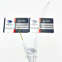1 pièce/lot Outil de pose de cils Lucky Lash, aiguille à crochet durable en acier inoxydable de qualité chirurgicale, outil d'extension capillaire, crochet pour perruque