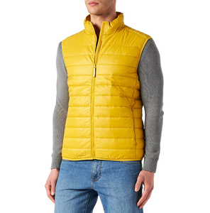 Chalecos Acolchados para Hombre, Cuello Alto, Cierre de Cremallera, Resistentes al Viento, Casuales, Relleno de Poliéster, Color Sólido, para Otoño - Product Image 5