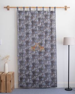 Rideaux traditionnels indiens faits à la main, motif floral imprimé, rideaux de fenêtre pour le salon - Product Image 5