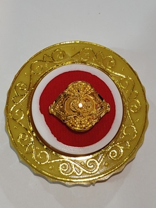 แหวนทองคำแท้ 22k สำหรับผู้ชาย/ผู้หญิง งานแฮนด์เมดแท้ๆ สไตล์อินเดีย เครื่องประดับงานแต่งงาน งานหมั้น งานเลี้ยง งานมงคลสมรส - Product Image 4