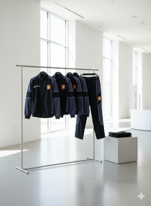 Survêtement de jogging réfléchissant en polyester et coton Rexfit OEM avec logo personnalisé, impression pour hommes, deux pièces, fermeture éclair, coupe-vent pour hommes - Product Image 6