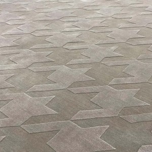 Alfombra Contemporánea Tejida a Mano, Gris con Relieve, Alfombra Suave Antideslizante para Sala de Estar, Dormitorio, Oficina, Hotel, Decoración - Product Image 5