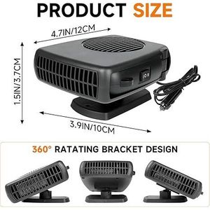 Portable <b>Electronic</b> <b>Auto</b> Fan Car Heater and Cooling Electrical Appliance - Product Image 2