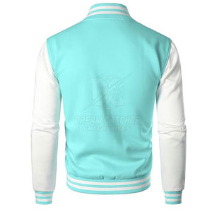 Chaqueta Letterman de Material Suave con Cuello Alto, Chaqueta de Invierno de Alta Calidad para Hombre, Mezcla de Algodón y Lana, Transpirable - Product Image 2