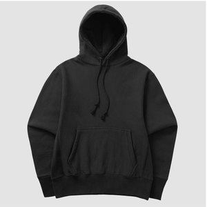 Sweat-shirt en molleton de coton pour homme, coupe classique, couleur unie, décontracté, avec poche avant, pour l'automne - Product Image 1