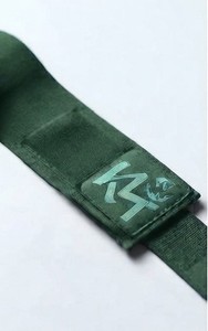 Support de poignet réglable en cachemire vert avec fermeture auto-agrippante, protection professionnelle légère pour la musculation, unisexe, pour la paume de la main - Product Image 3