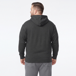 Men's Plus Size Fleece Hoodie Long Sleeve Baggy Drawstring Hood Casual 100% Cotton Oversize Pullover Plus Size Hoodie Men's - Product Image 2