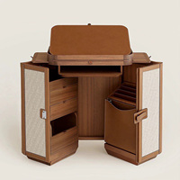 Table de toilette moderne en bois massif de style italien, luxe léger, 2 tiroirs, écologique, salon, hôtel, meubles de maison