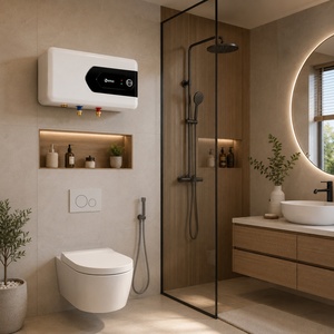Vietnamese Factory Wholesales Price 15Liter Tank Home Bathroom Slim Electric Storage Water <b>Heater</b> Rossi Napas Slim 15 - Product Image 5