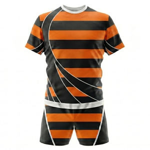 Active rugby uniform set for flexibility and perfect for practice sessions training and matches breathable fabric designed - Product Image 3