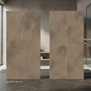 Dalles de porcelaine Marfil Beige 1200x2400mm, effet marbre en pierre frittée pour murs extérieurs modernes, jardins et salons - Product Image 4