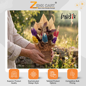 Bouquet de fleurs séchées fait main de qualité supérieure – Décoration intérieure et arrangement cadeau durables à prix minimal auprès d'un vendeur indien - Product Image 5