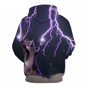 Sudaderas con Capucha Personalizadas con Logotipo, Sudaderas con Estampado, Tejido Liso de Poliéster/Algodón, Resistentes al Viento, Sublimadas, Ropa para Hombre - Product Image 2