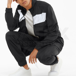 Conjunto Deportivo Cortavientos Personalizado para Hombre, 2 Piezas, Chaqueta y Pantalones Cortavientos, Reflectante, con Cierre, de Nailon, Estilo Urbano - Product Image 5