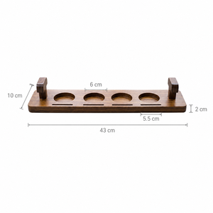 Bandeja de Madera Personalizada OEM ODM para Degustación de Cervezas con Asa para Bar, Restaurante, Cervecería y Hotel - Product Image 4