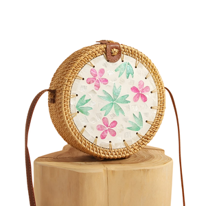 Bolsos de Ratán para Mujer, Bolso de Ratán Personalizado con Madreperla, Venta al por Mayor, Fábrica en Vietnam, Precios Competitivos, Color Personalizable - Product Image 1