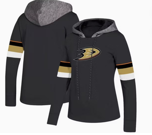 Sudadera de Hockey con Capucha para Mujer de los Anaheim Ducks, Manga Larga, Logotipo Bordado, Absorbe la Humedad, Corte Regular, para Todas las Temporadas - Product Image 2