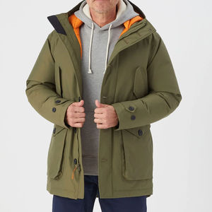 Parka d'hiver pour homme de haute qualité, imperméable, à capuche, chaud, réversible, décontracté, grande taille, sport, long, style urbain - Product Image 1