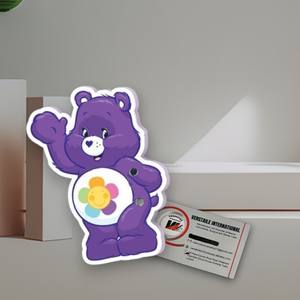 แผ่นต่อขนตาอะคริลิคแบบมืออาชีพ ลายหมีสีม่วงรุ้ง ประดับเพชร พร้อมโลโก้สั่งทำพิเศษ สำหรับต่อขนตาแบบ Private Label เป็นมิตรต่อสิ่งแวดล้อม - Product Image 2