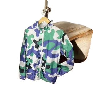 Windbreaker Summer Suit Customized Printed Logo Zip-Up Stand Retro Men's Color Block Nylon Waterproof Breathable - Product Image 3