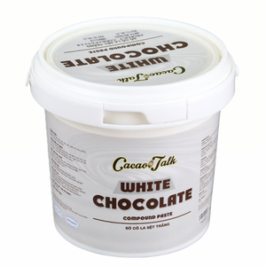 Pâte de chocolat liquide composée de qualité supérieure pour garniture d'ingrédients de boulangerie, HALAL OEM/ODM, chocolat blanc, cacao, 1KG, prix attractif - Product Image 1
