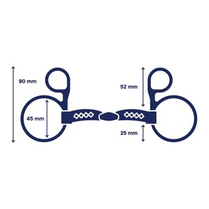 Bocado de caballo personalizado de acero inoxidable hecho a mano con mejillas completas, bocado de control equilibrado para equitación y entrenamiento - Product Image 6
