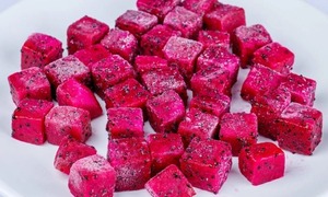 Cubos de Fruta del Dragón Roja Congelados IQF 100% Naturales, Origen Vietnam, con Sabor Dulce, Empaque a Granel - Caryln - Product Image 4