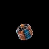 Brûleur d'encens en résine époxy avec insert métallique, design moderne, porte-encens aromatique, brûleur d'encens toutes saisons