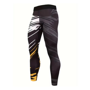 Legging MMA pour homme de qualité supérieure, respirant, léger, en spandex/polyester, long, pour grappling, respirant, avec option OEM. - Product Image 1