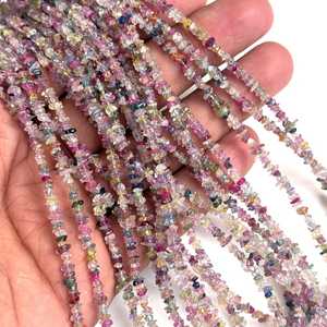 AAA Natural <b>Disco</b> Sapphire Nugget Beads 3mm Uncut Sapphire Chips Beads 16 Inch Strand Candy Sapphire Gemstone Beads For Jewelry - Product Image 5