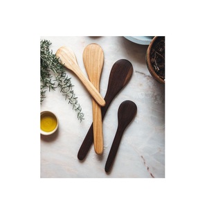 Juego de espátulas de madera de olivo orgánica, utensilios de cocina naturales para cocinar, freír, hornear, mezclar y servir - Product Image 6