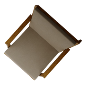 Muebles de silla plegable de madera de teca para jardín únicos con estilo minimalista, espuma suave adicional y tela suave - Product Image 4