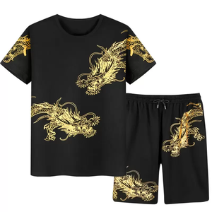 Men Sweat Suit <b>Twin</b> <b>Set</b> Summer Clothing Men 2 Piece <b>Twin</b> <b>Set</b> | Short Sleeve T Shirt and Shorts Male <b>Twin</b> <b>Sets</b> - Product Image 1
