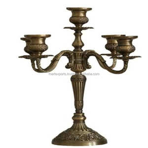 Candélabre en métal de luxe fait main moderne, élégant, pour la décoration de la maison, idéal pour la table à manger, le salon et les célébrations de Noël - Product Image 5
