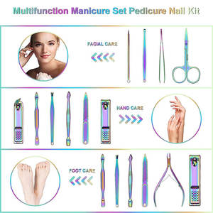 Juego de manicura y pedicura de color sólido, alta calidad, larga duración, para viaje, herramientas de pedicura, calidad de salón, en venta. - Product Image 3