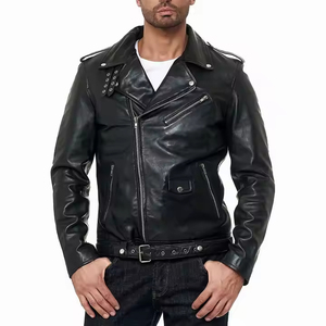 PU Leather Winter Street Wear <b>Slim</b> <b>Fit</b> <b>Jacket</b> Customized Logo Front Breathable OEM Customized - Product Image 1
