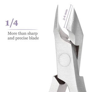 Coupe-cuticules professionnel en acier inoxydable avec poignée antidérapante pour un soin des ongles de qualité salon - Product Image 2