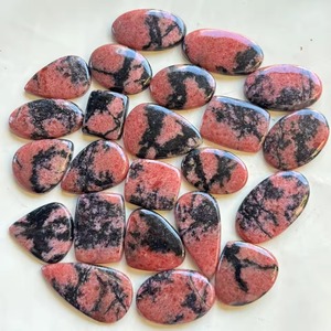 Diamant naturel Rhodonite Cabochon Pierres précieuses roses en vrac Formes et tailles variées Polies pour la fabrication de bijoux - Product Image 2