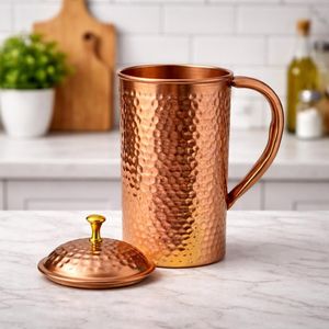 High Quality Copper Jug Durable Handmade Water Vessel For Long Lasting Use And Healthy Hydration - Product Image 1