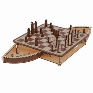 Échiquier en bois de luxe Chess Smith – Plateau d'échecs artisanal poli et lisse pour un jeu élégant - Product Image 1