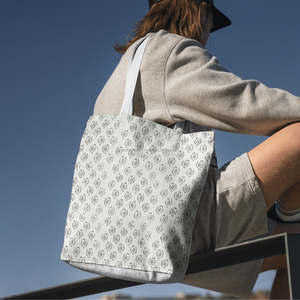 Bolsa de Mano Ecológica Estampada a Mano, Diseñada para Mujeres, para Compras Casuales y Salidas Diarias, Bolsa Lateral Estampada - Product Image 5