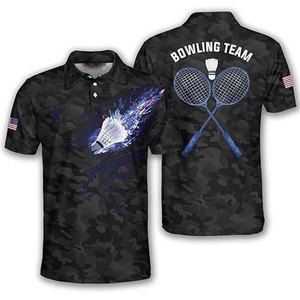 Camiseta Deportiva Profesional de Bádminton, Secado Rápido, Transpirable, Poliéster, Logotipo Personalizado, Uniforme de Equipo, Suministro OEM - Product Image 1