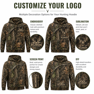Sudadera con Capucha de Caza para Hombre MEGAMAPLE, Manga Larga, Estampado Digital, Camuflaje con Diseño de Patos, Transpirable, para Otoño - Product Image 4