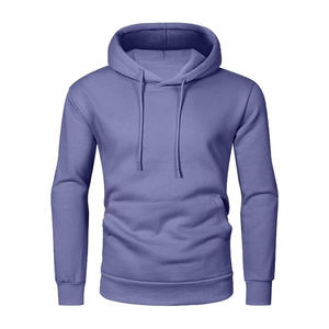 Sudadera con Capucha Personalizada de Algodón para Hombre, Estilo Urbano, Color Lavanda Morado, Sudadera Holgada Informal con Capucha, Fabricante de Sialkot - Product Image 4