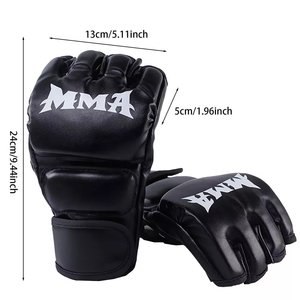 Gants de boxe MMA professionnels personnalisés XERET SPORTS en cuir PU avec fermeture auto-agrippante, légers pour l'entraînement et le sparring - Product Image 3